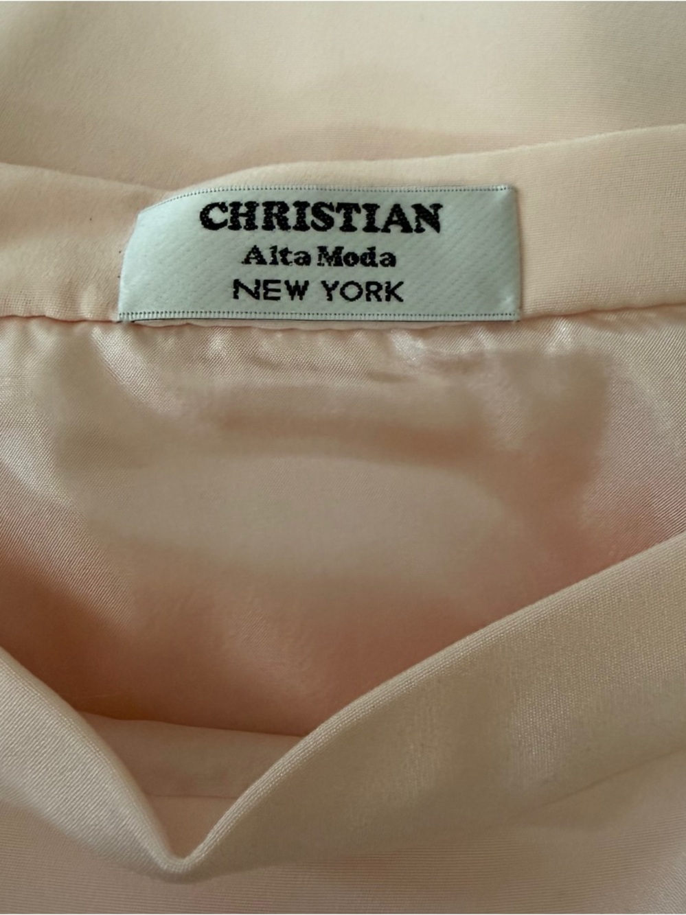 Blush Pink Silk Suit, Vintage and Never Worn. Gorgeous! - Picture 5 of 7